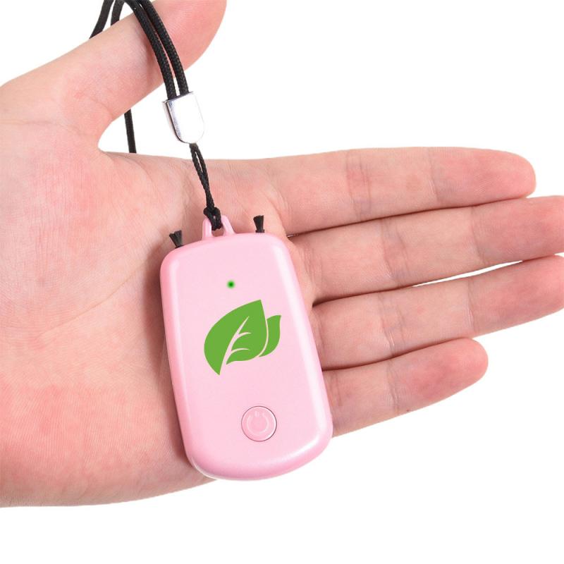 Portable Wearable Air Purifier Personal Mini Air Necklace Negative Ion Low Noise Portable Air Freshener Car Accessories: 02