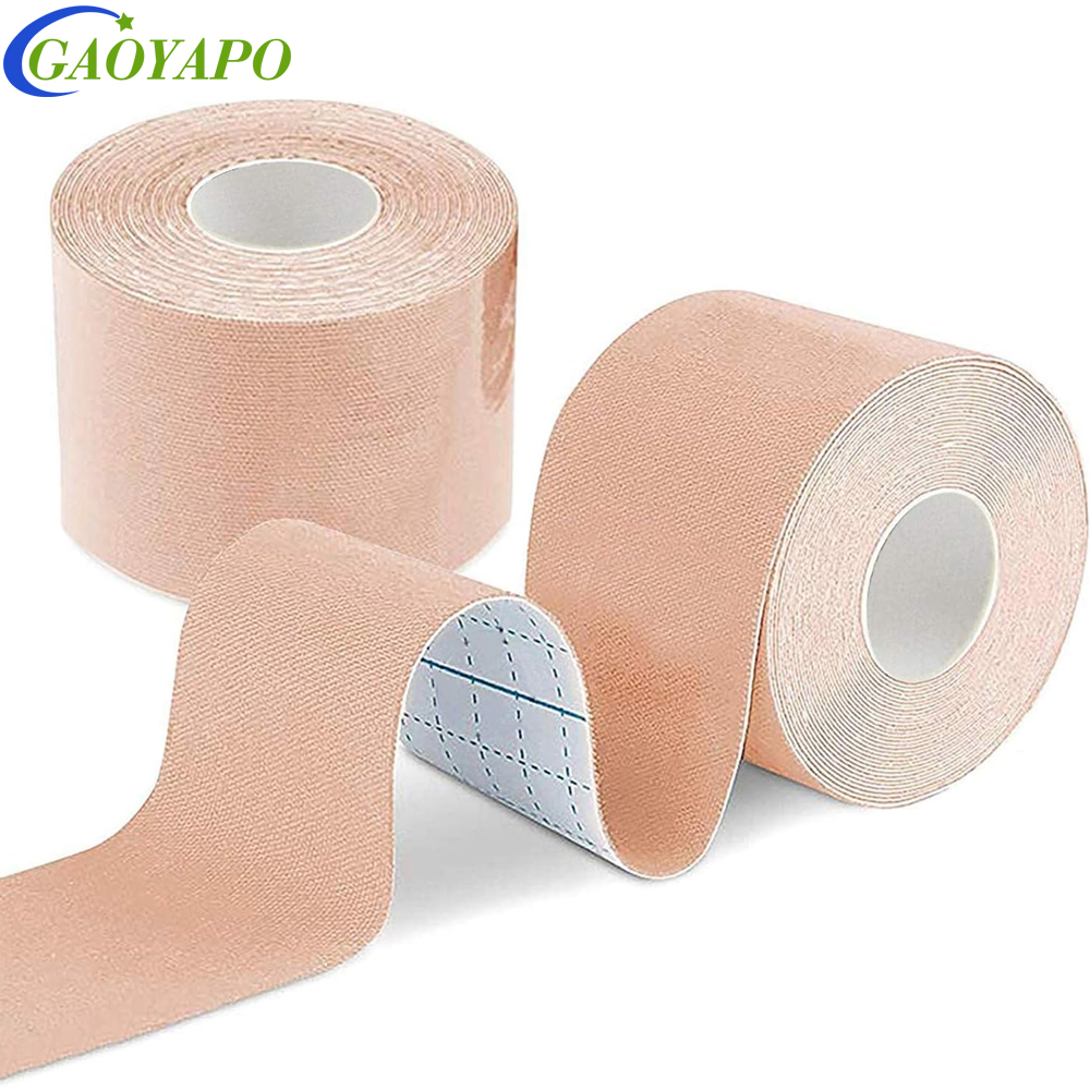 2Roll Kinesiologietape 5cm x 5m, waterdichte atletische tape voor sport, brace en elastische steuntapes voor enkelpolsen, knieën, gewrichten