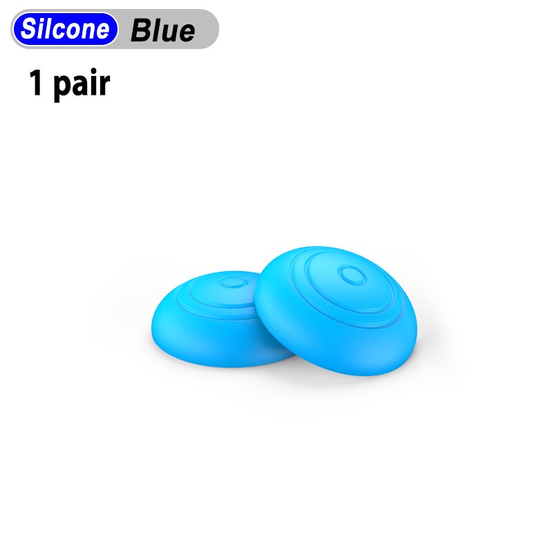 1Set Silicone Beschermende Huid Case Voor Nintendo Nintend Schakelaar Vreugde Con Cover Voor Nintendoswitch Ns Joycon Controller Accessoires: Rocker cap blue