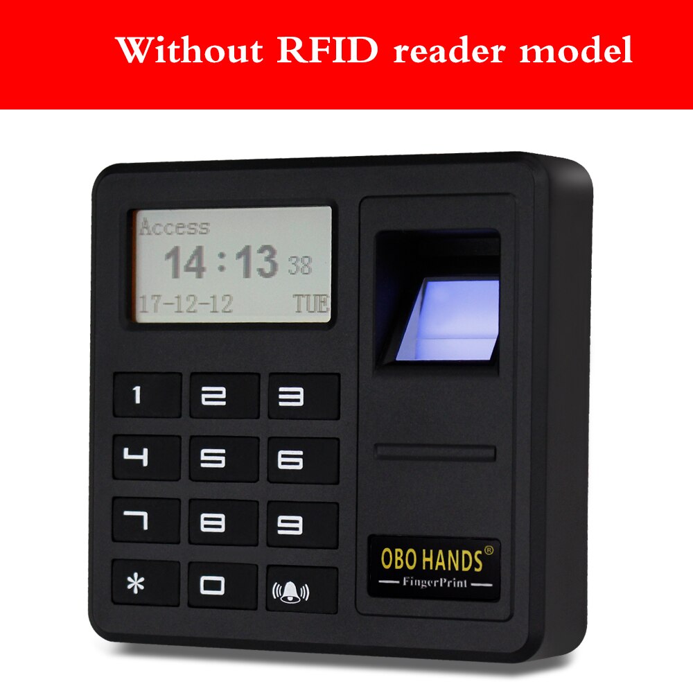 Fingerprint Access Control System Biometric RFID Keypad Card Reader Door Opener Standalone Access Controller 125KHz/13.56MHz: FR500EM