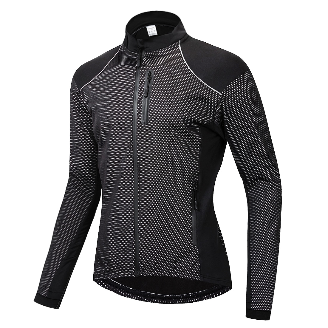 Herrcykeljacka termisk uppvärmning av fleece mtb cykel cykelkläder sportkläder vindtät ridrock