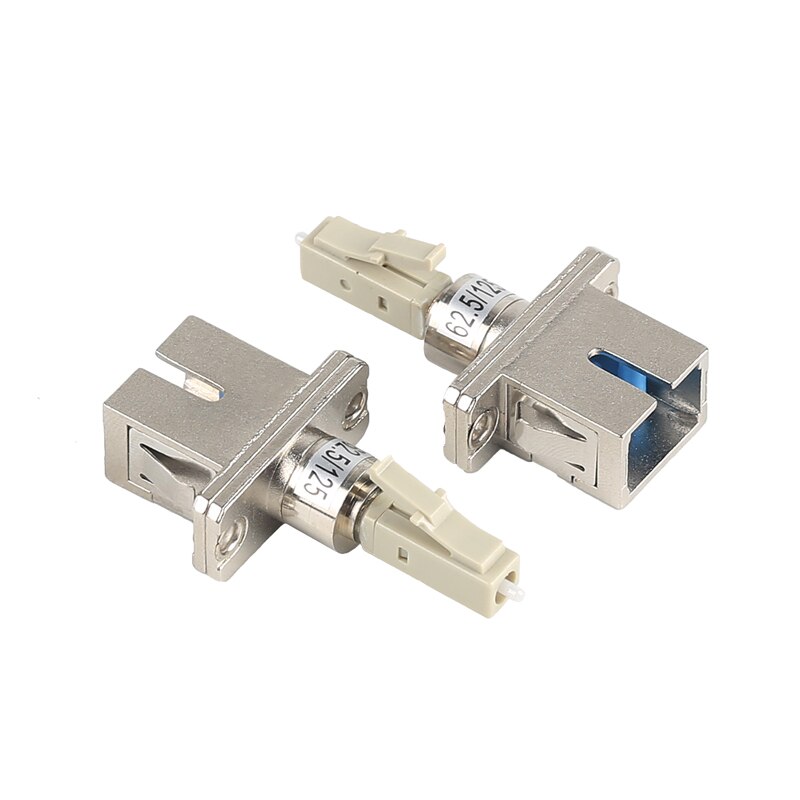 SC Female-LC Male Multimode MM62.5/125 Fiber Optic Adapter Transfer Flange Coupler SC-LC Adapter