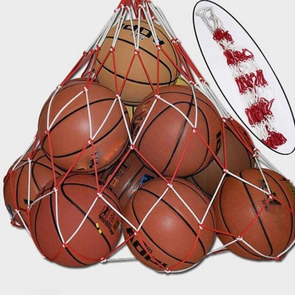 1 st utomhussportsnät fotbollsnät 10 bollar bärnätväska bärbar volleybollsportväska boll bollutrustning basketnät  c0 t 7