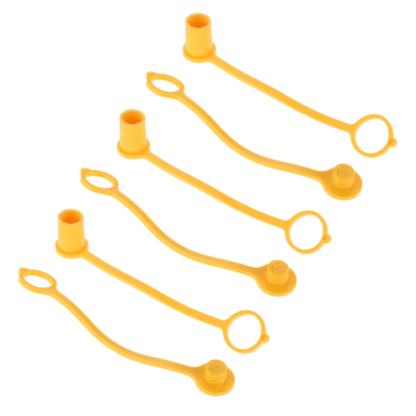 6pcs 1/4" Quick Disconnect Connect dust Cap Plug Propane/Natural LP Gas Rubber Adapter Convert to regulator hose Grill BBQ Part