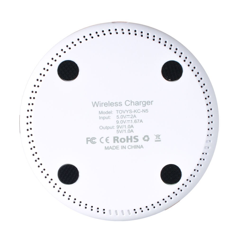 Beauty 10w qi-wireless-ladegerät für iphone 11 pro x xs  xr 8, schnellladestation für samsung  s8 s9 s10 note 9 8, usb-ladegerät