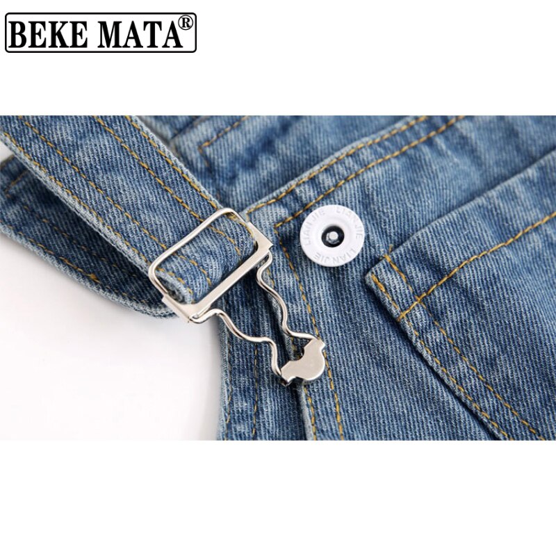 Denim Overalls For Baby Autumn Jumpsuit Kids Girls Clothes Ripped Toddler Boy Pants Button Fly Children Clothing Overalls