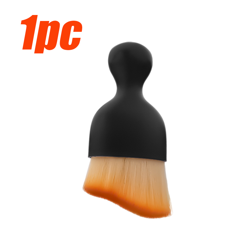 Cepillo suave para limpieza de ventilación de coche, herramienta de limpieza Interior de coche con carcasa, cepillo Artificial para coche, polvo para grietas de coche, detalles de coche: Azul