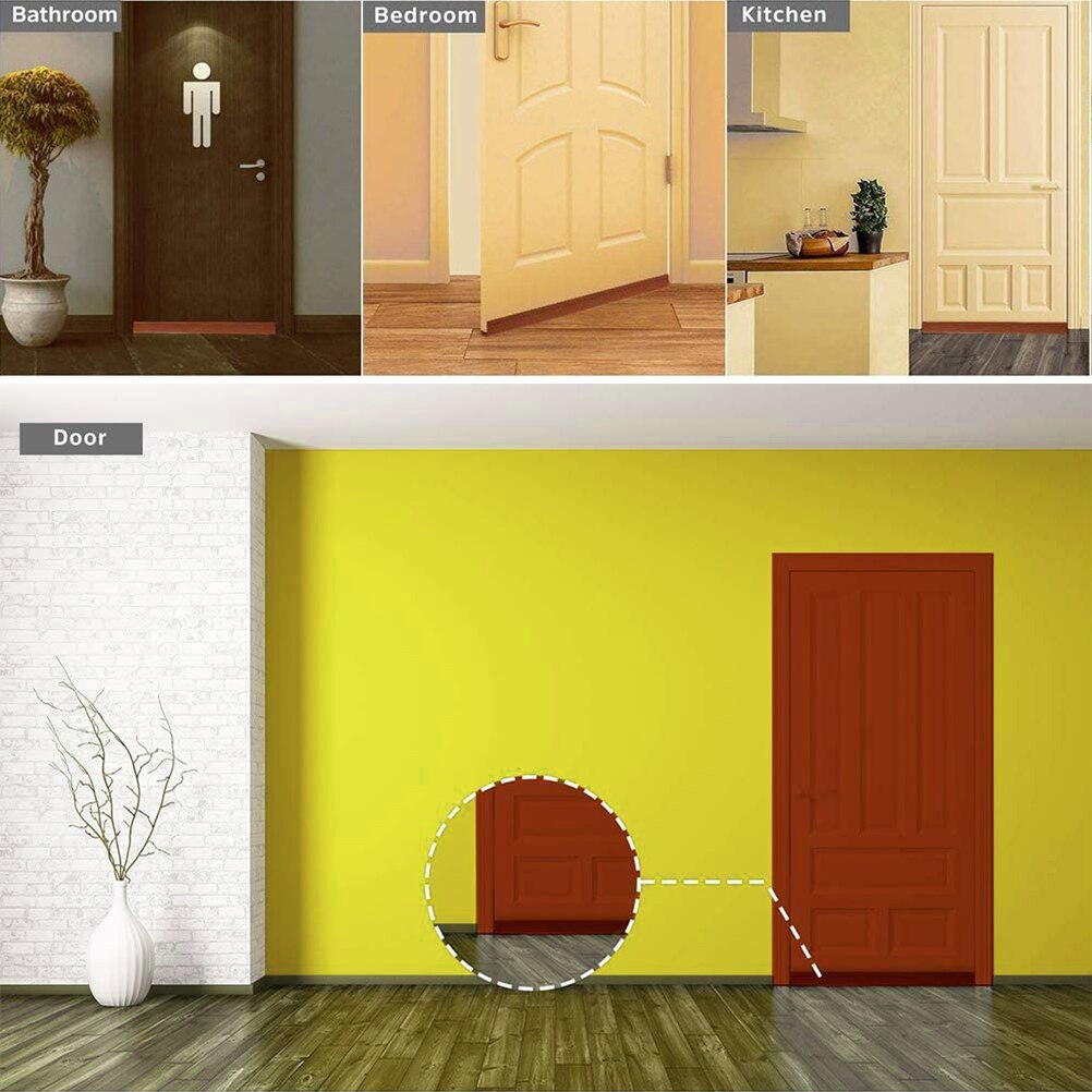 Door Draft Stopper Under Door Seal Door Sweep Strip Draft Blocker Soundproof Door Bottom Weather Stripping for Doors