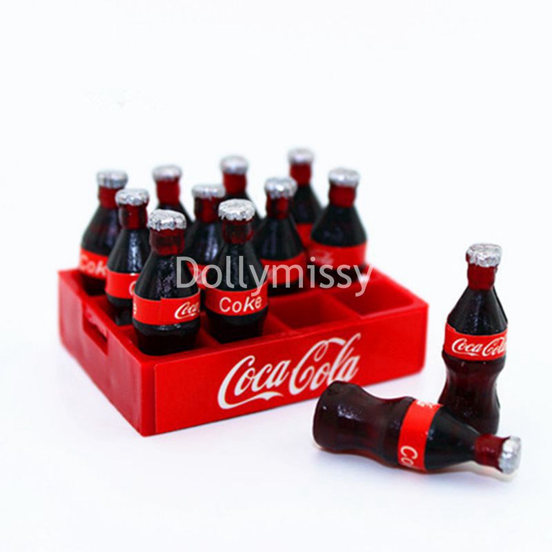 12 Pcs/Dozijn 1/12 Dollhouse Miniature Voedsel Mini Coke Drinken Pop Spelen Keuken Speelgoed Voor Blyth, Ob11 Accessoires