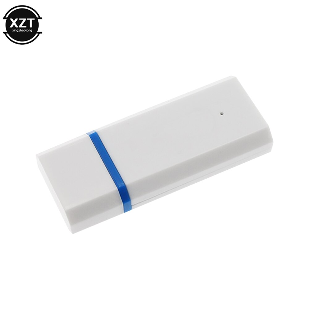 1Pc USB 3.5mm V2.1 Bluetooth Wireless Audio Receiver Stereo Music Car Bluetooth Adapter Home Audio Receiver: white