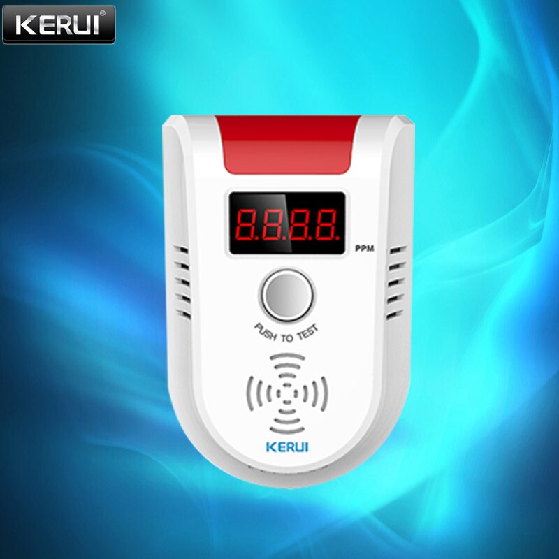 KERUI W18 WIFI Wireless GSM Alarm System Eas Kit Home Security Alarm Host With Siren Home Security Alarm Host APP Remote Control: Gas sensor
