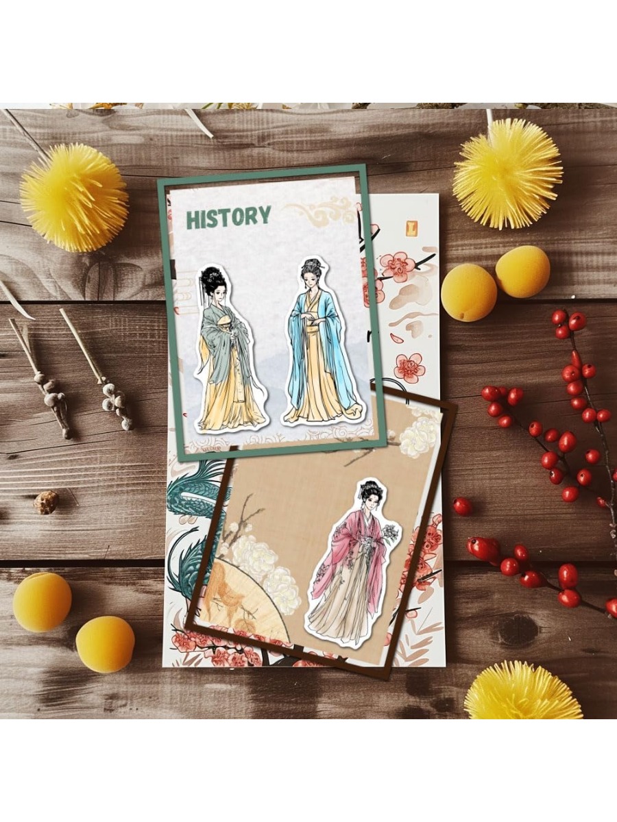 1 Vel Hanfu Vrouwen Clear Stempels Oude China Lady Siliconen Clear Stempel Zeehonden Fan Transparante Stempels voor DIY Scrapbooking Kaarten