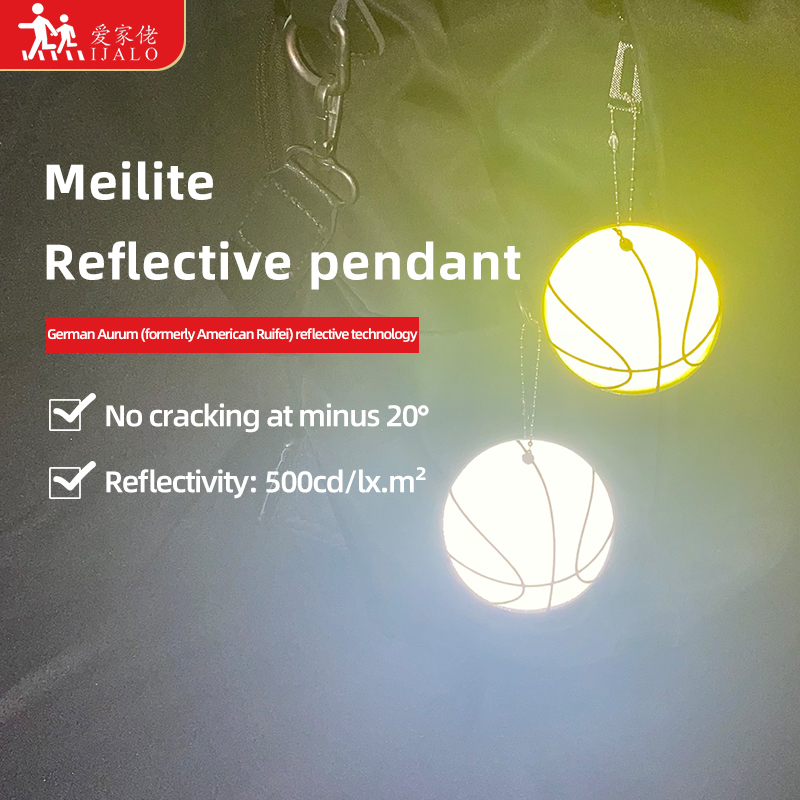 MEILITE-porte-clés réfléchissants bougies | 500 porte-clés de basket-ball, pendentif de , accessoires de clés pour la sécurité routière