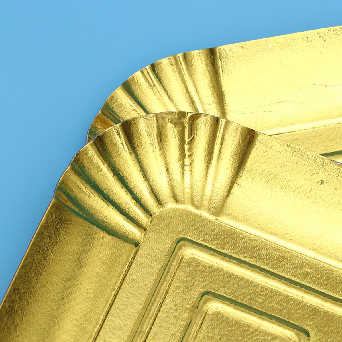 10pcs Rectangle Food Tray Plain Paper Tray for BBQ Hotel Banquet