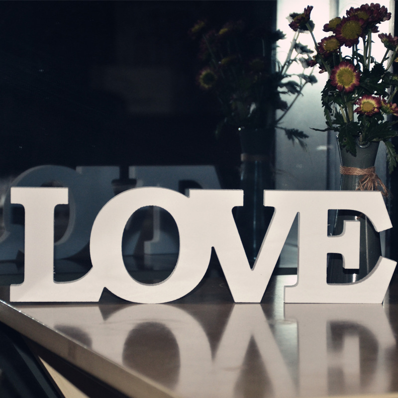 Wooden Romantic Love Letters for Wedding Decoration LOVE Home Decor Letters Event Party Supplies Vmmm