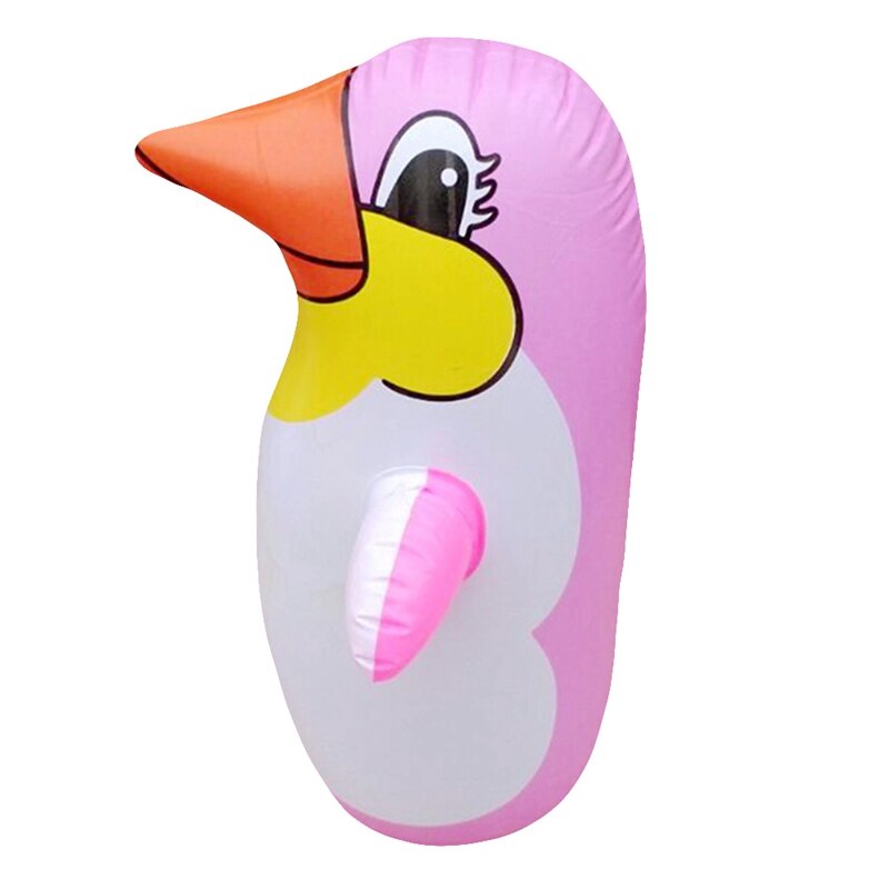 Outdoor Fun And Sports 36cm Inflatable Penguin Toys Soft Plastic Tumbler Inflatable Penguin For Children Play: Pink