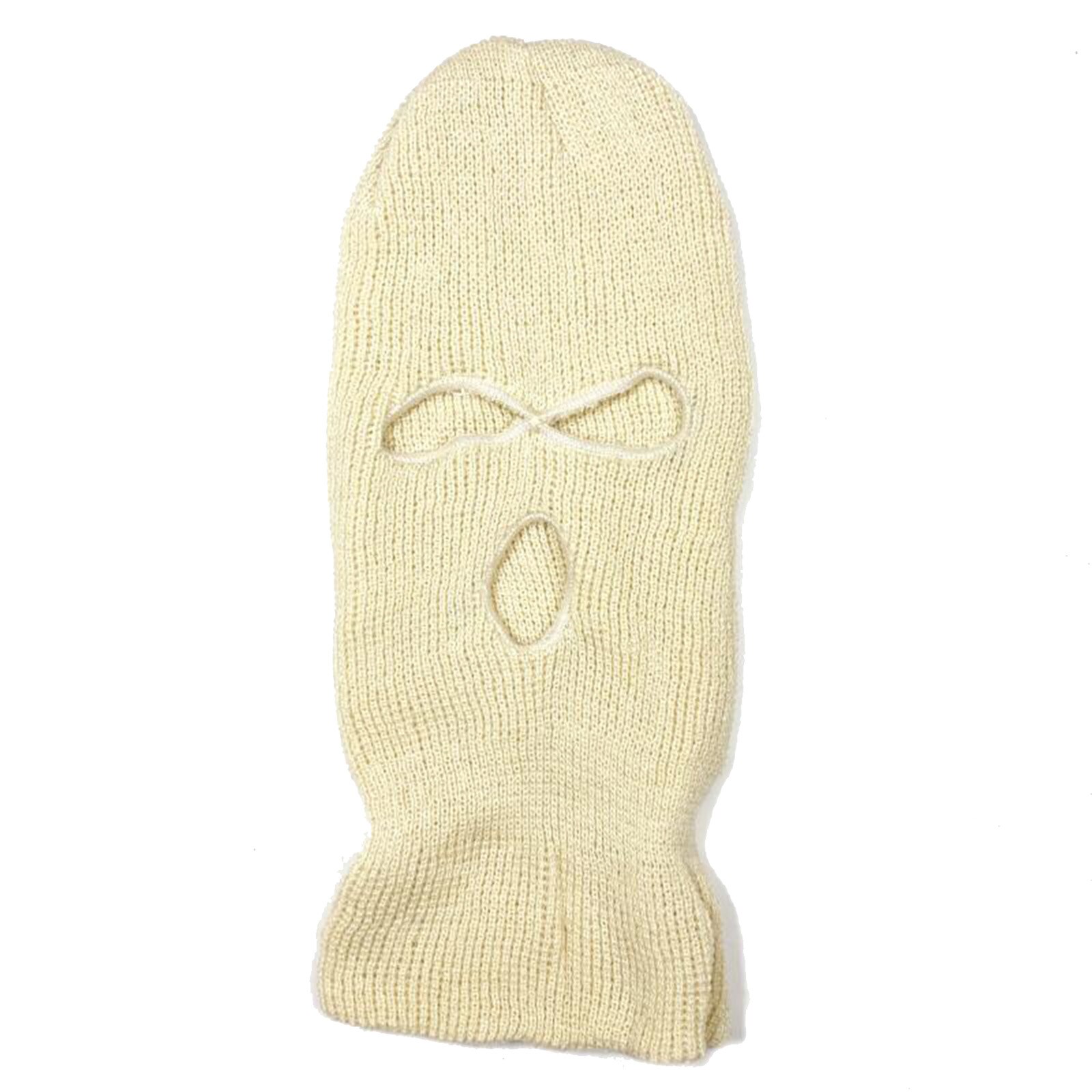 Men Knit Ski Face-Cover Winter Balaclavas Winter Outdoor Sports Full Face Mask ENA88: Beige
