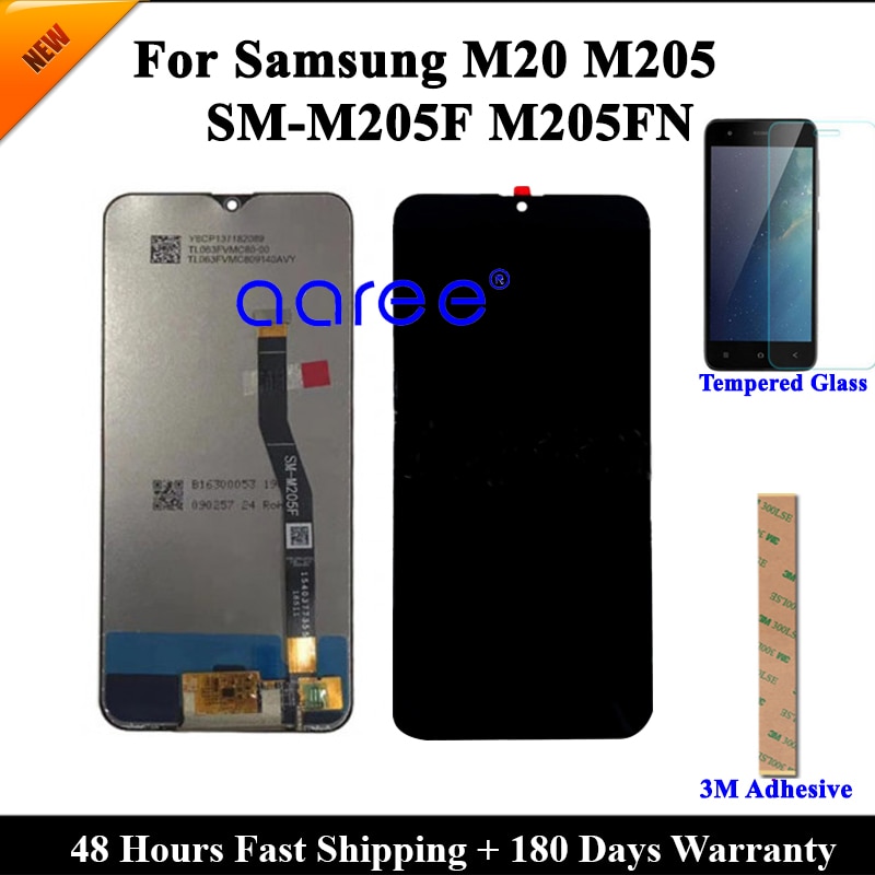 Test LCD Display For Samsung M20 M205F LCD M20 M205F M205G/DS LCD For Samsung M20 M205F LCD Screen Touch Digitizer Assembly