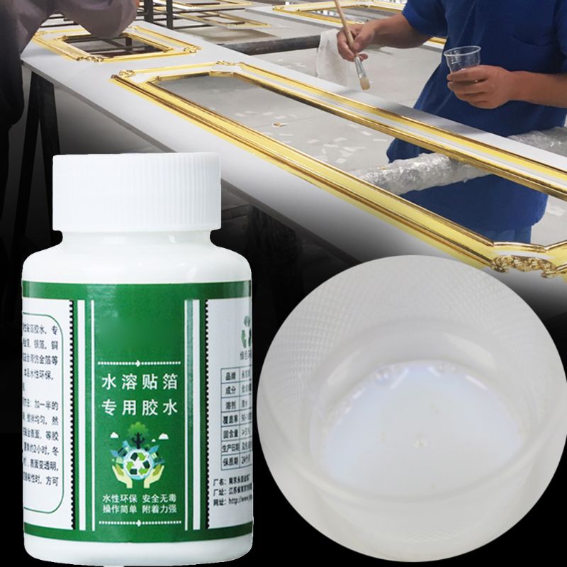 100g Vergoldung Kleber Gold Blatt Folie Wasser-Kleber auf wasserbasis für Metall Folie Blätter Kunst