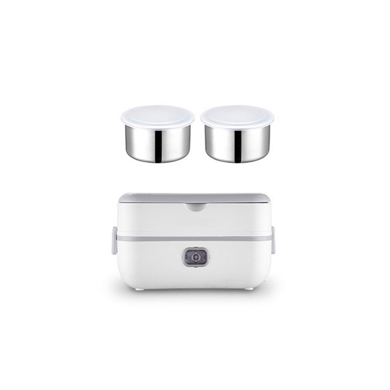 Electric Heating Lunch Box Mini Soup Stew Pot Rice Cooker Ceramic Meal Container Bento Lunchbox Porridge Food Warmer Heater: Single layer / AU