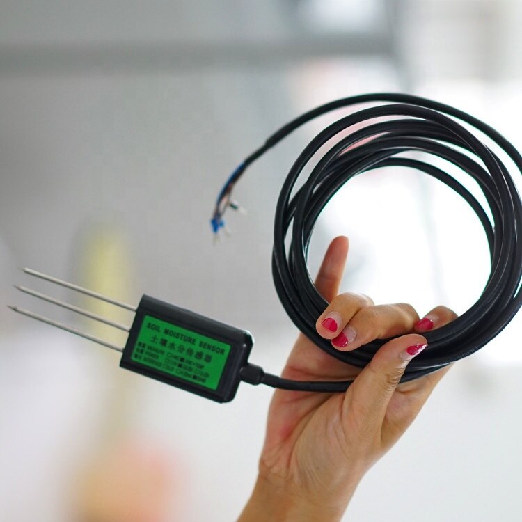 Bodemvochtigheid Sensor Temperatuur Bodem Elektrische Geleidbaarheid Sensor Meter-Uitgang Bodemvocht Ec Sensor RS485 4-20ma 0-5V