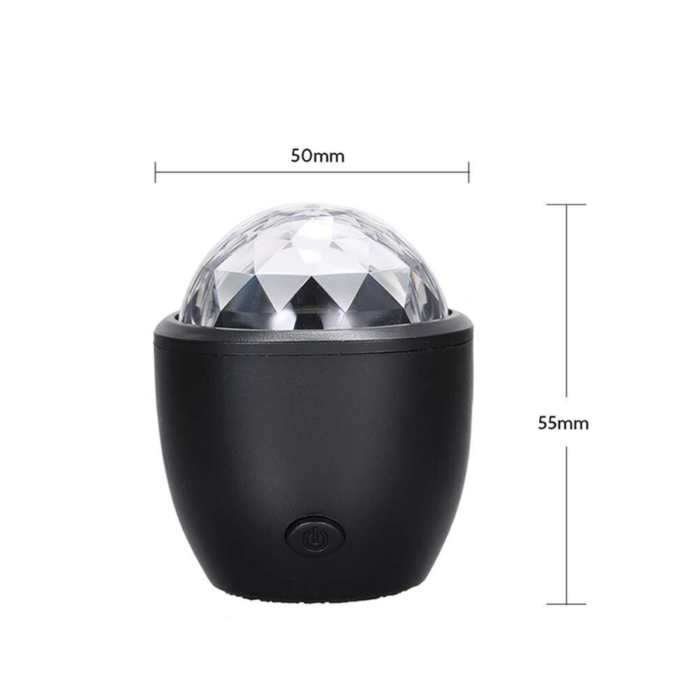 Gå følg scenelys disco ball magisk effekt lampe mini led stemmeaktivert ball usb crystal flash dj lights  lw004