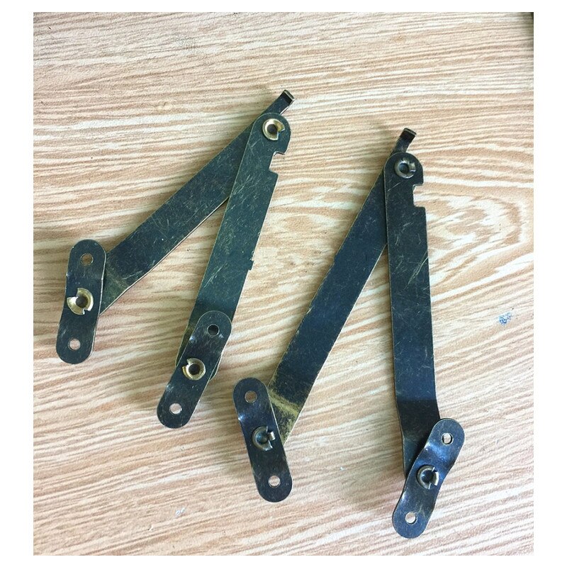 2Pcs Antique Bronze Lid Support Hinges Stay For Box Display Furniture Accessories Cabinet Door Kitchen Cupboard Hinges Lid Stays