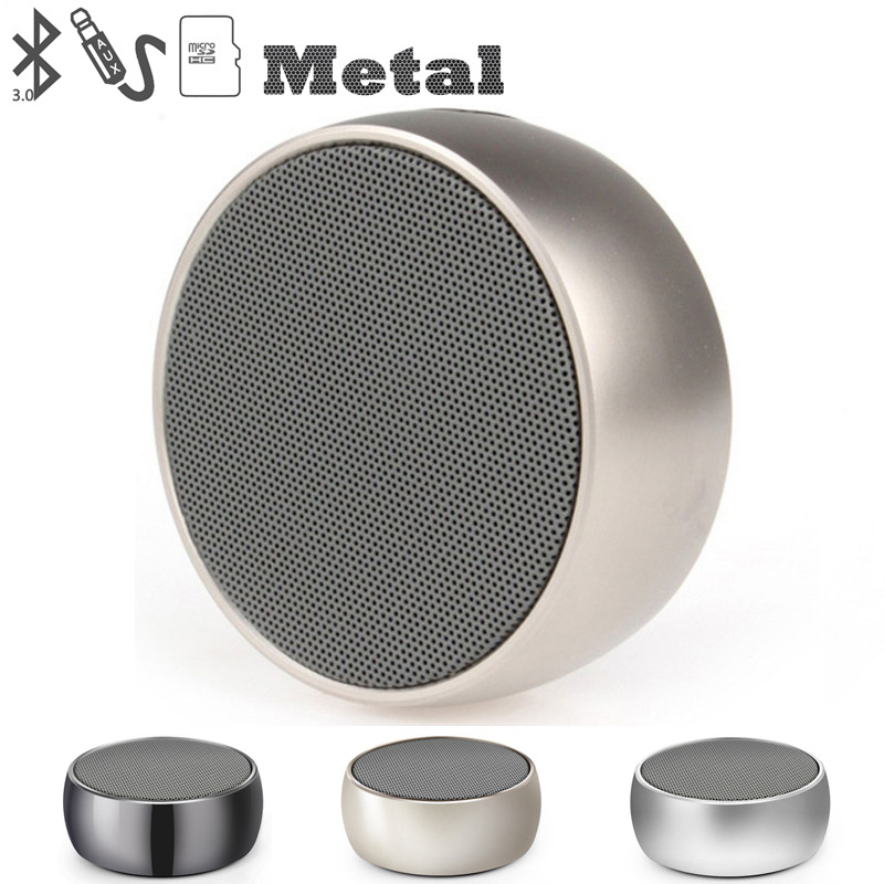 Metal Wireless Bluetooth Speaker Subwoofer Speakers Mp3 Player Portable Speaker Tweeter Aux Wifi Speaker Sound Audio