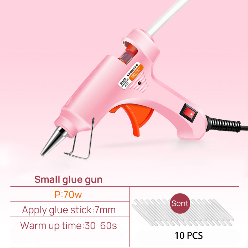 50/70W Melt Glue Gun Power Stick Big Hand Tool Christmas Decorating Tools Glue Gun Stick 7MM: black
