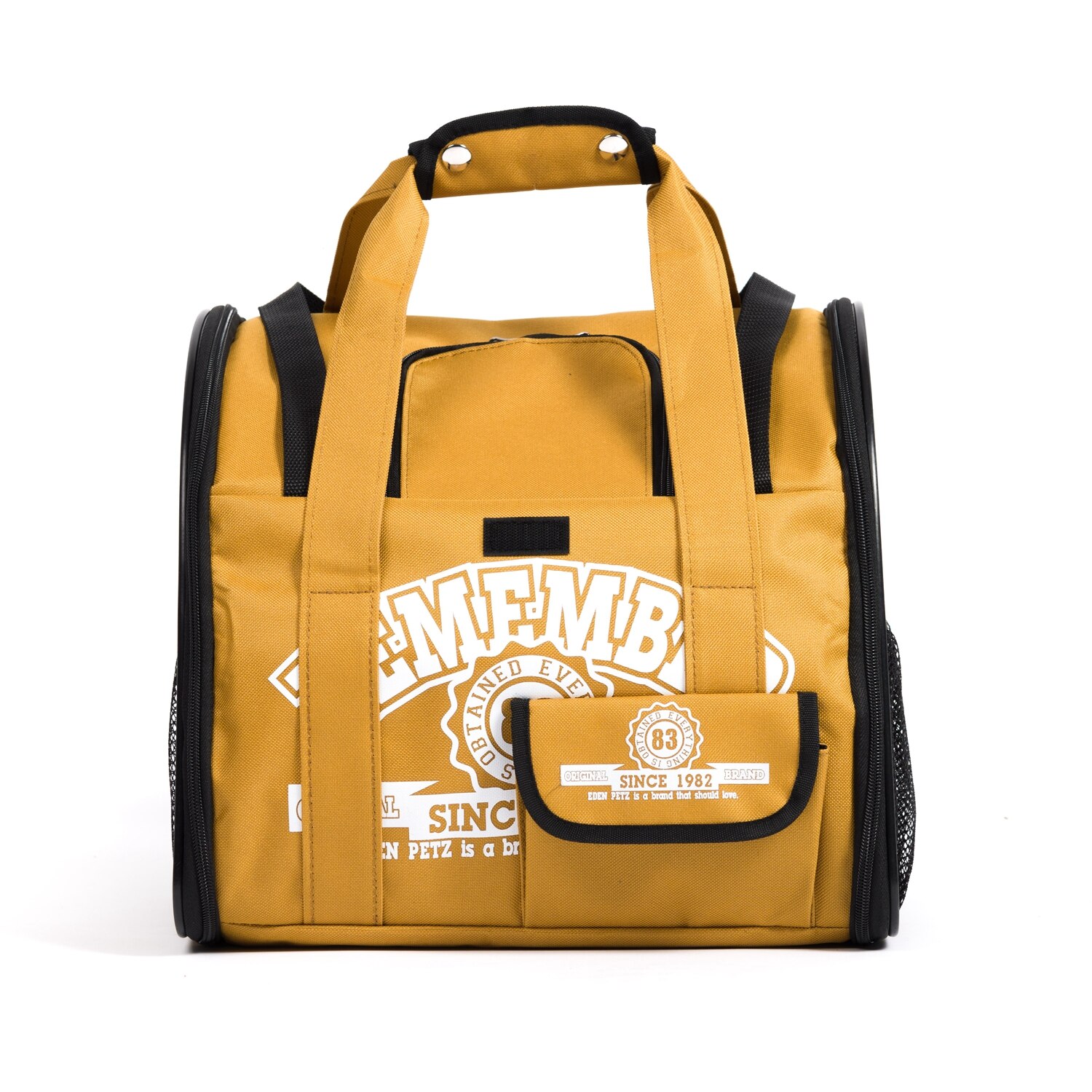 Kot plecak dla psa przewoźnik samochodowy torba podsiodłowa komfort transportu podwójne ramię podróży plecak na zwierzę: żółty