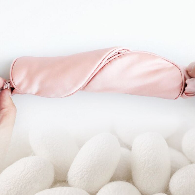 Momme-mascarilla de seda antifaz para dormir 19, cubierta parche del ojo, para los ojos, insomnio, cuidado del sueño, gafas de luz Escudo de