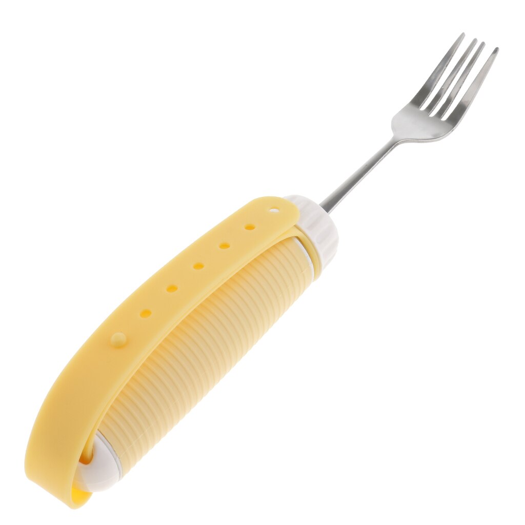 Adjustable Fork Swivel Utensil Eating Aids with Handle for Arthritis Disability