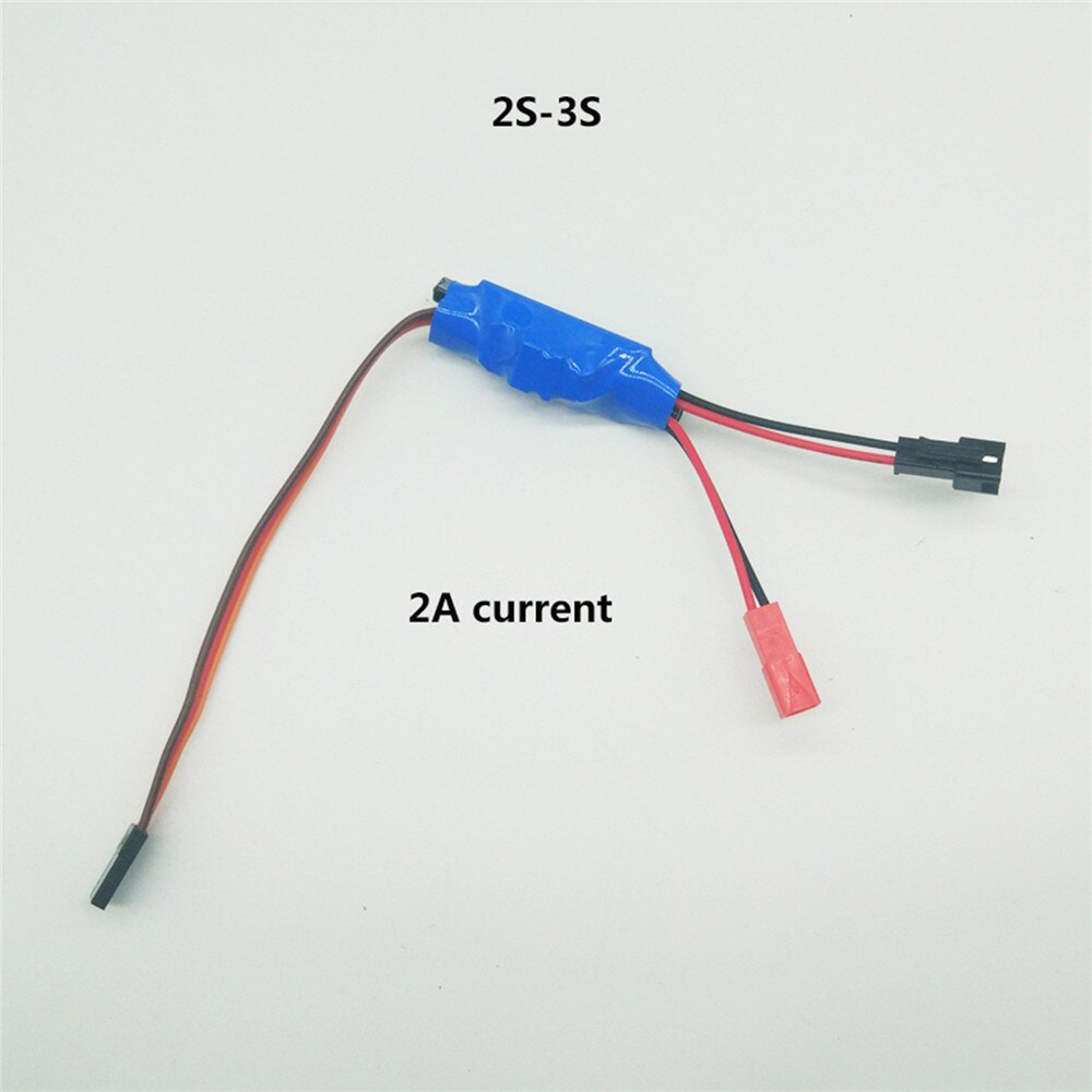 1S 2S 3S Micro Twee-weg Geborsteld Esc Speed Controller 3.5-4.8V 2A 5A voor Rc Mini Tank Auto Boot Vliegtuig 130/280/370 Motor Diy Deel:  2S 3S 2A ESC