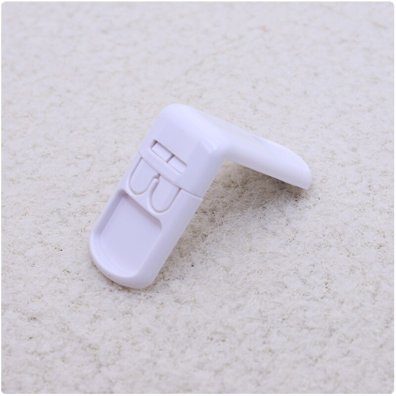 2 Stks/set Plastic Baby Veiligheid Lock Huishoudelijke Veilige Bescherming Van Kinderen In Kasten Dozen Lock Lade Deur Beveiliging Product: White