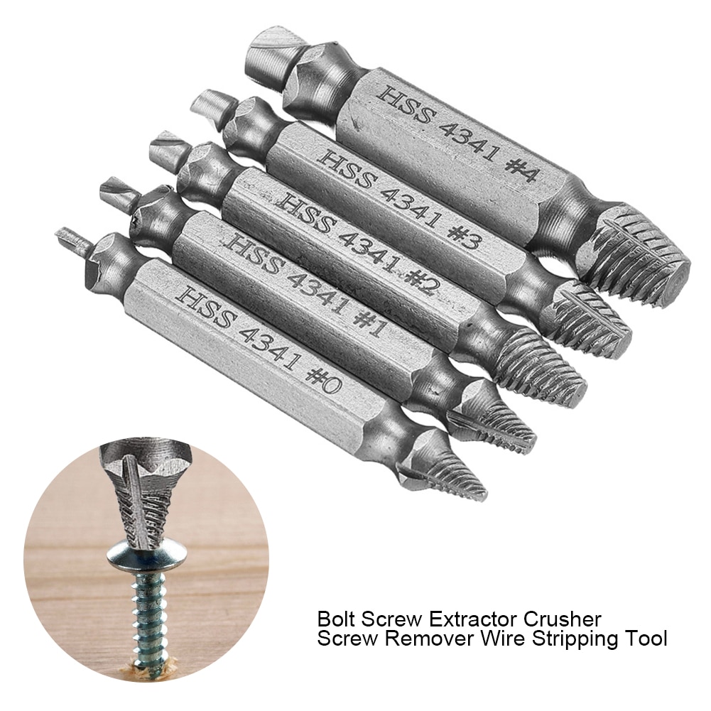6Pcs Boren Beschadigd Tapeinduithalerset Boor Set Uit Gebroken Schroef, bout Remover Stripped Sloop Gereedschappen