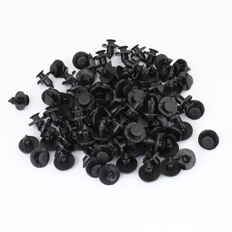 50 Pcs plastic Drive Rivets Mud Flaps Bumper Fender Push clips For Nissan 8mm bumper fender drive rivit clip