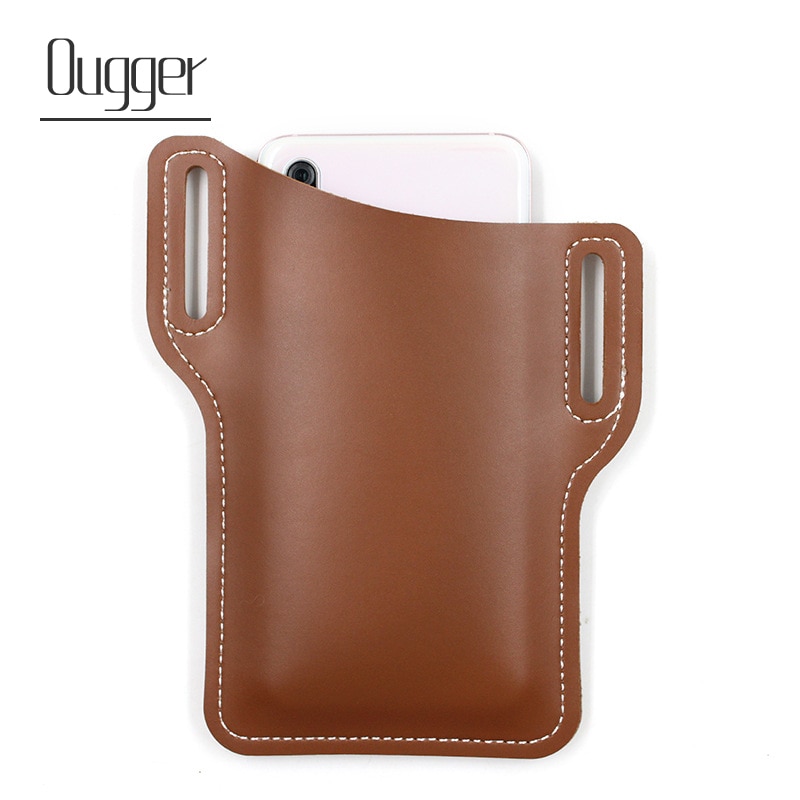 Ougger Waist Bag Men's Running Bag Skin Cell Phone Pocket Outdoor Cell Phone Holster Sports Leisure Yao Gua Mobile Phone Bag