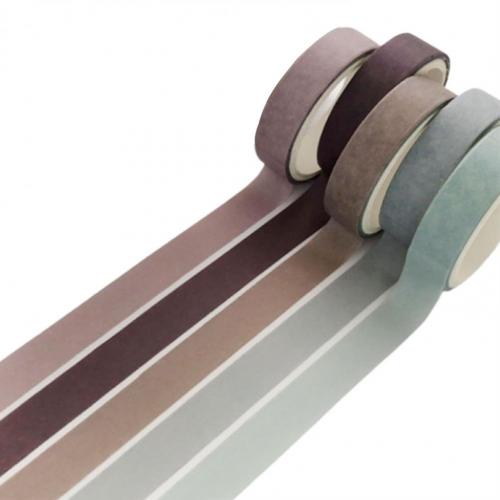 5 rouleaux/Ensemble BRICOLAGE Washi Ruban Auto-Adhésif Facile à Déchirer multi-usage Facilement Déchiré Washi pour Planificateur Fournitures: 12