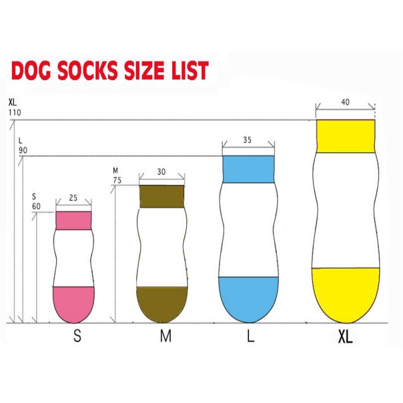 4 pièces anti-dérapant Pet chaussette Pet chiot chien chaussettes doux tricot bas chaussettes vêtements vêtements vêtements armure dérapage bas chien chaussettes Pet