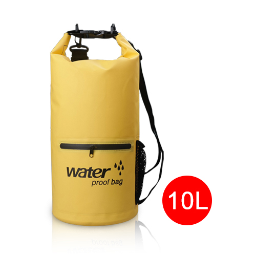 10L 20L Outdoor River trekking bag Double shoulder strap Swimming Waterproof Bags Ultralight Dry Organizers Drifting Kayaking: 10L Yellow