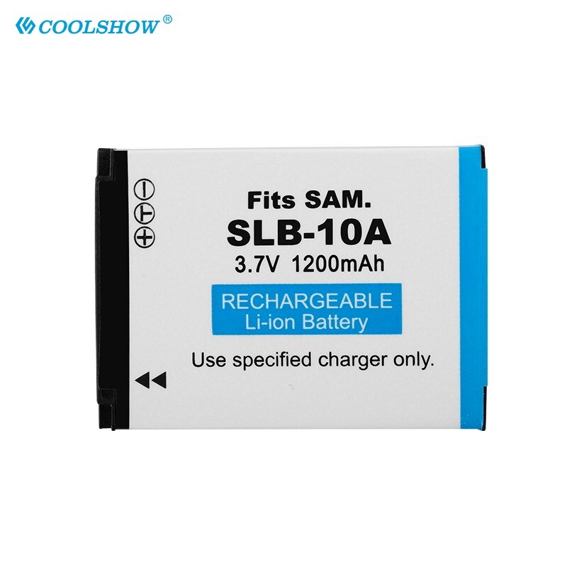 Batteria della macchina fotografica di SLB-10A SLB 10A 1200mAh per le batterie di Samsung PL50 60 65 800 SL820 WB500 WB550 HZ10W esso100 L100 L110 L200 L210