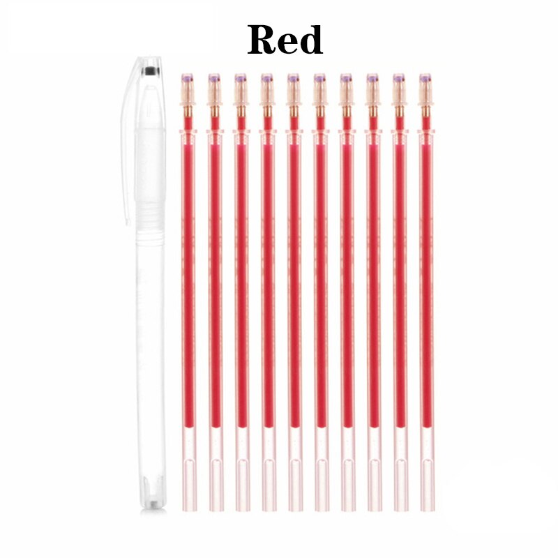1Set Heat Wrap Fade Out Fabric Markers Pen High Temperature Disappearing Marker Pens DIY Sewing Drawing Lines Accessories: 6