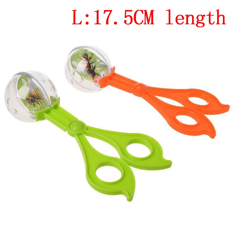 Cute Nature Exploration Toy Kit for Kids Children School Plant Insect Biology Study Tool Set Plastic Scissor Clamp Tweezers