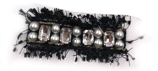 Vidrio brillante zapatos de nupcial Accesorios Para tacones altos sandalias botas manuales adornos de diamantes de imitación Flor del zapato: B