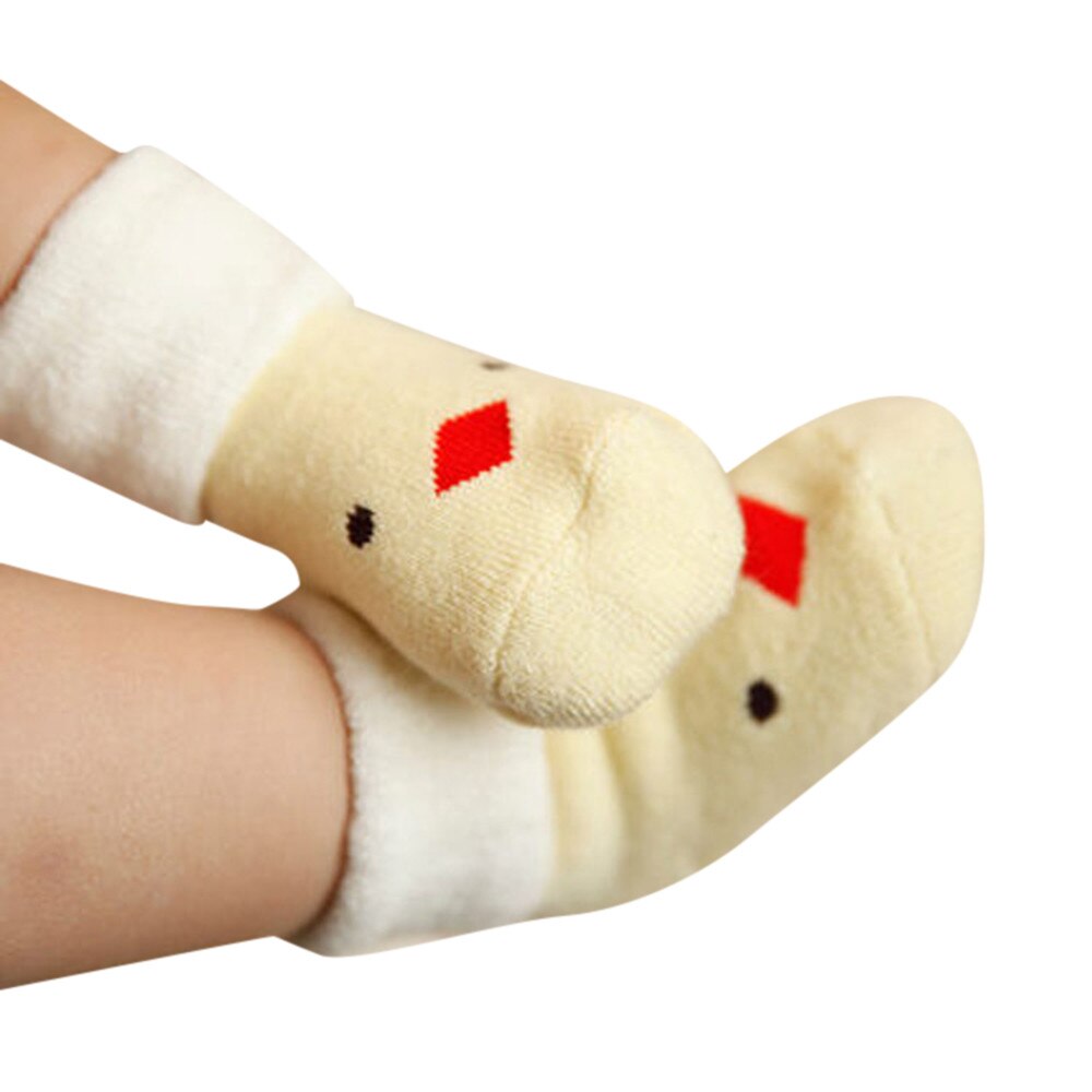 Nyfødte børn piger drenge sokker dyremønster skridsikre ankelstrømper baby kat dyr bomuld sød tegneserie spædbarn toddler sokker: J