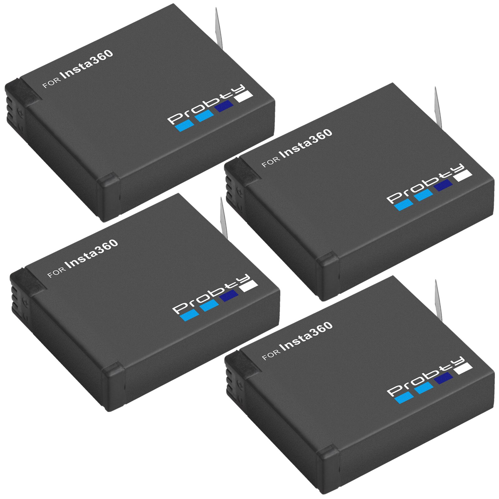 3.8V 1400mAh Insta360 ONE X battery and Micro USB battery charger support reading and writing TF card at the same time: 4 Batteries