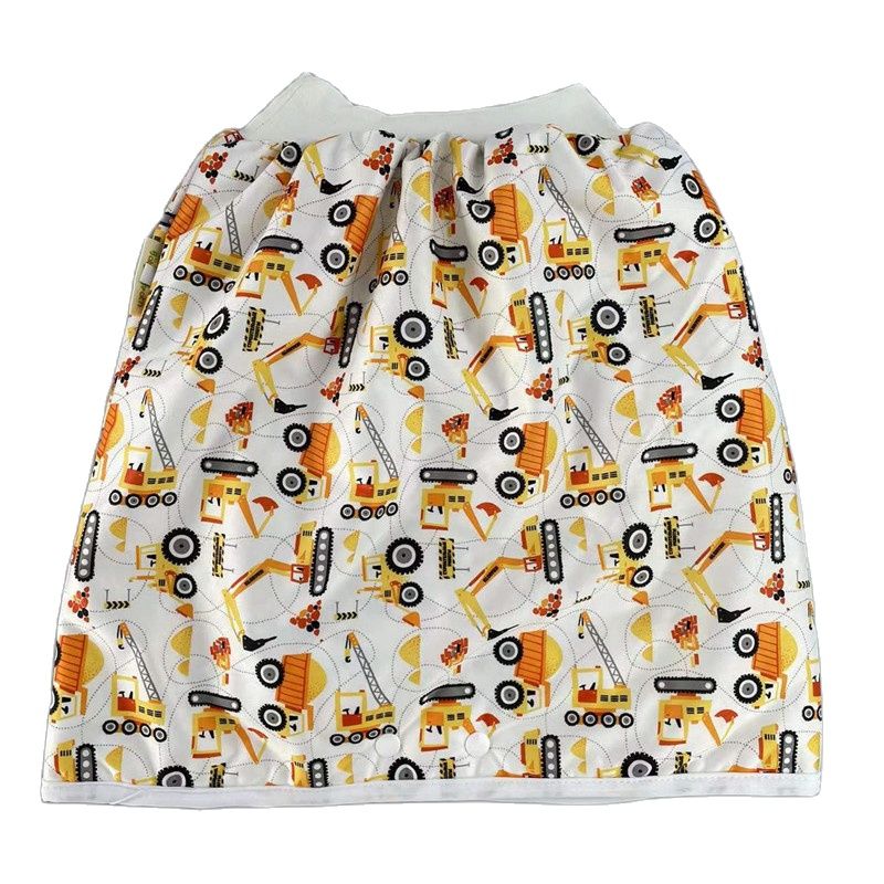 3 Lagen Bamboe Baby Luier Rok Doek Luier Lekvrije Slapen Baby Trainining Jurk Broek Kids Nappy Shorts Rok: 5 / L