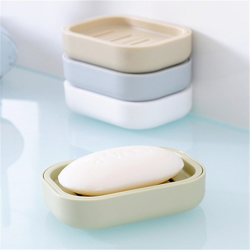 Neue Bad Schüssel Platte Fall Hause Dusche Reise Wandern Halter Container Seife Box Kunststoff Seife Box Dispenser Seife Rack