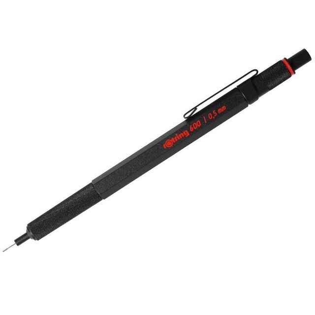 Rotring 600-lápiz mecánico negro, 0,5mm, 0,7mm, lápiz suave de dibujo técnico: 05black