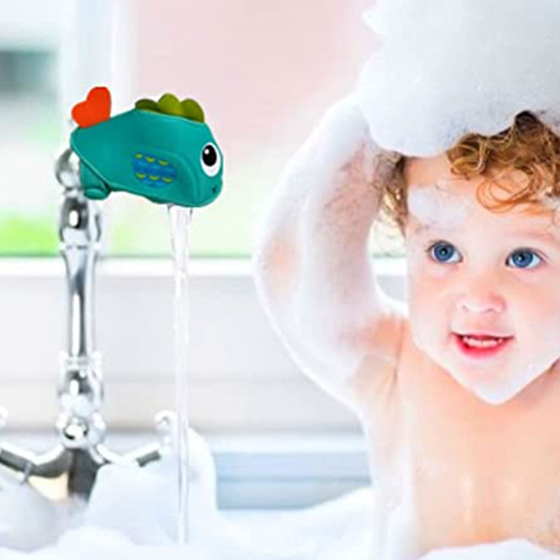 Couvercle de robinet de baignoire pratique, couvercle de bec de baignoire pour protéger les enfants pendant le bain, mignon doux en forme de poisson